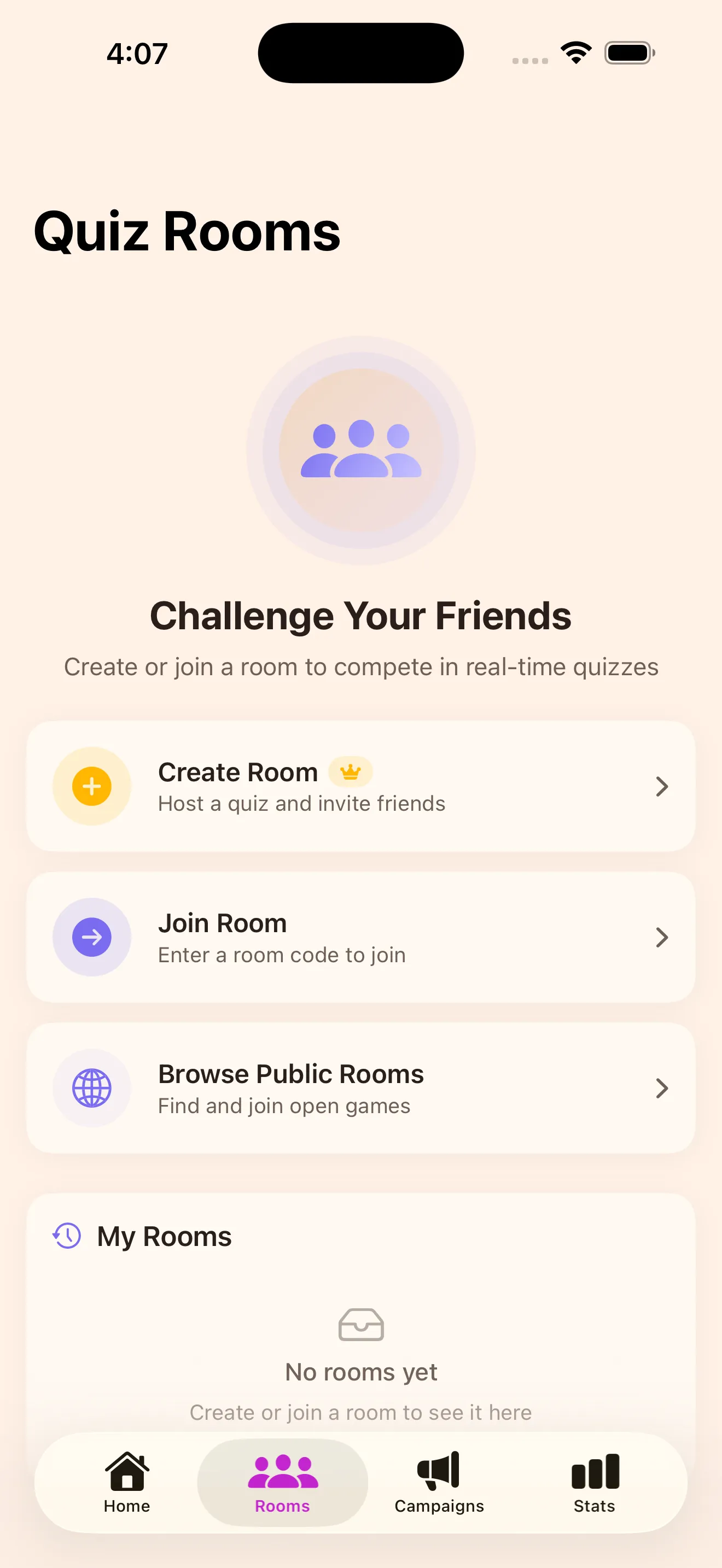 Kognit app interface